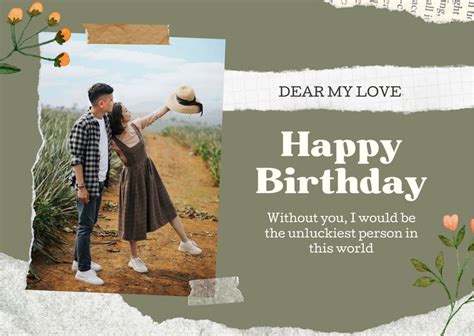 Free Custom Printable Birthday Card Templates Canva