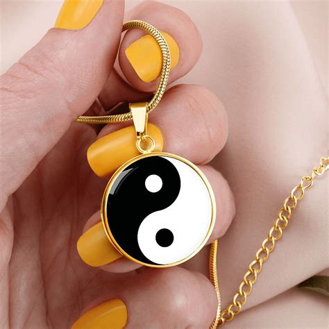 Yin Yang Necklace Yin And Yang Necklace Necklace With Etsy