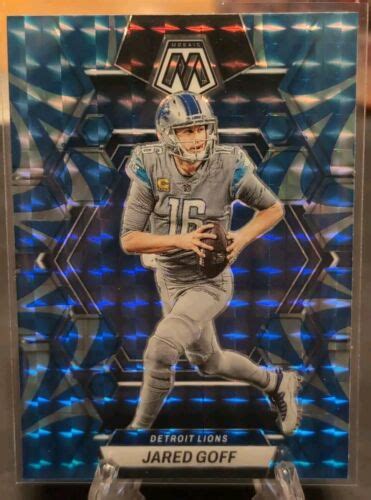 Jared Goff Panini Mosaic Blue Reactive Prizm Lions Ebay