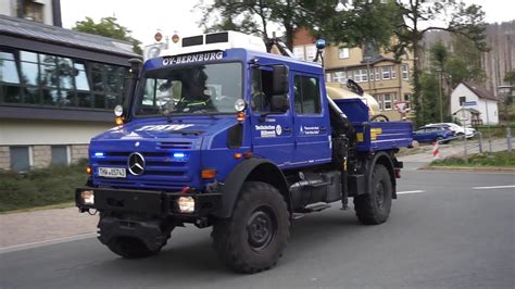 THW Waldbrand TLF Unimog LKW Lkr Gl THW OV Bernburg Mit