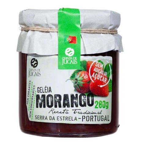 Geleia de Morango sem Açucar Quinta de Jugais 280gr Azeite Gourmet