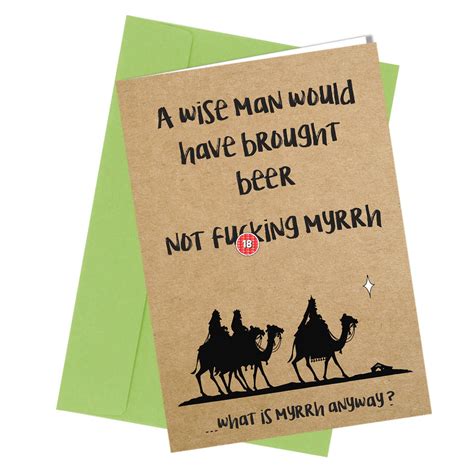 Christmas Card 3 Wise Men Rude Greeting Card Funny Humour 378 Etsy