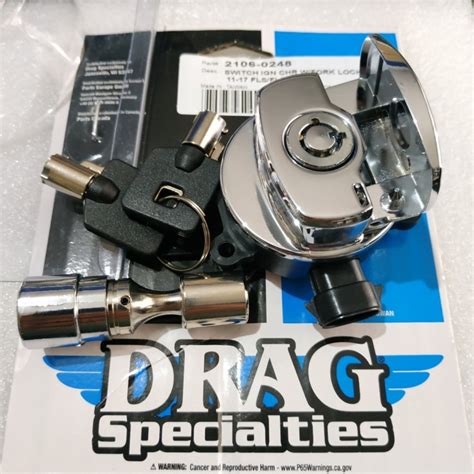 Jack 13 Motor DRAG SPECIALTIES CHROME SIDE HINGE IGNITION SWITCH WITH