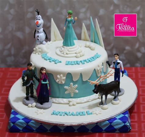 Frozen Theme Birthday Cake - Customized Cakes in Lahore