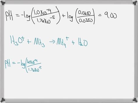 Solved A 100 Ml Buffer Solution Is 00200 M Nh3 And 00350 M Nh4cl For Nh3 Kb 176 X 10 5