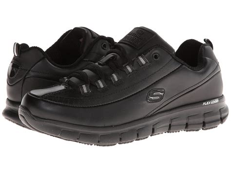 Skechers Work Leather Sure Track - Trickel in Black - Lyst