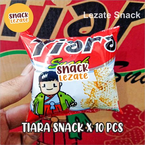 Jual Tiara Snack Renceng Isi 10 Pcs Snack Jajanan Jadul Snack Net