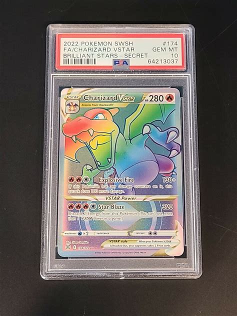 Mavin Charizard Vstar Rainbow Secret Rare Pokemon Brilliant Stars