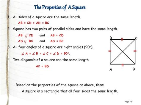 Square, rectangle, and its properties