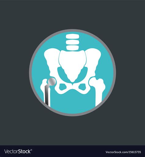 Hip Replacement Logo Icon Design Royalty Free Vector Image