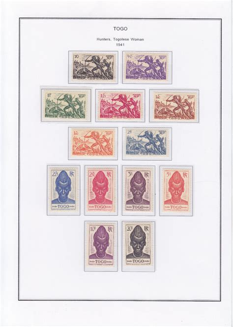 TOGO 1941 YVERT 182 207 MNH MOSTLY MLH FEW STAMPS EBay