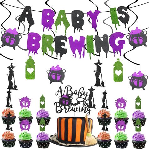 Buy A Baby Is Brewing Halloween Baby Shower Decorations With A Baby Is