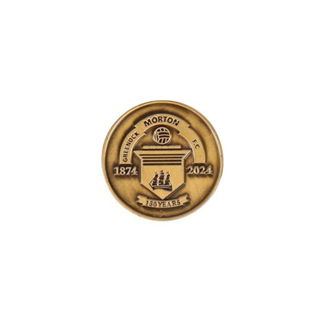 Morton 150th Pin Badge Gold Smiths Of Greenock