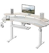 Amazon EUREKA ERGONOMIC Standing Desk With Keyboard Tray 72