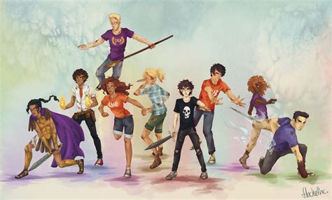 Heroes Of Olympus Squad By Flockeinc Deviantart On Deviantart