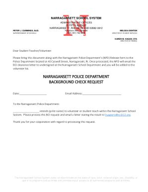 Fillable Online NARRAGANSETT POLICE DEPARTMENT Fax Email Print