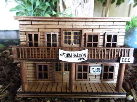 Ho Scale 187 The Gem Saloon Deadwood Old West Miniature Etsy