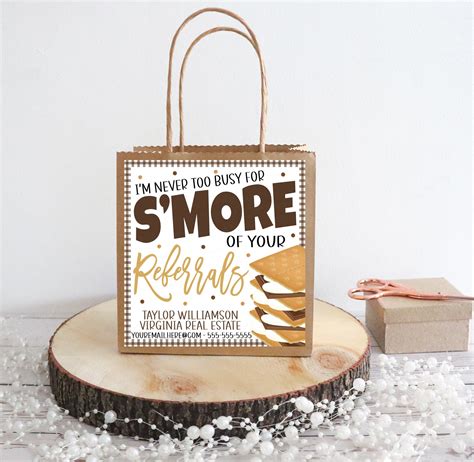 S'more Referral Gift Tag Referrals Appreciation Client - Etsy