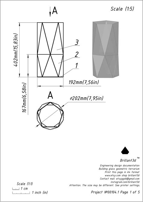 Geometric Vase. Pattern. Digital Printable Draw for Craft | Etsy