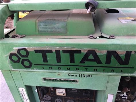 Titan 7500 Diesel Portable Generator Bigiron Auctions