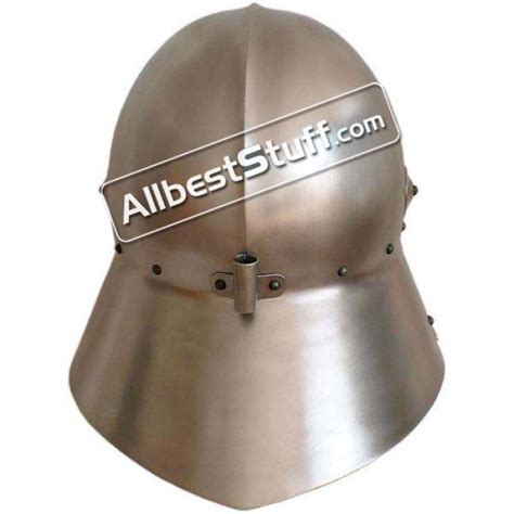 Medieval Maximilian Sallet Helmet Made Of 16 Gauge Steel