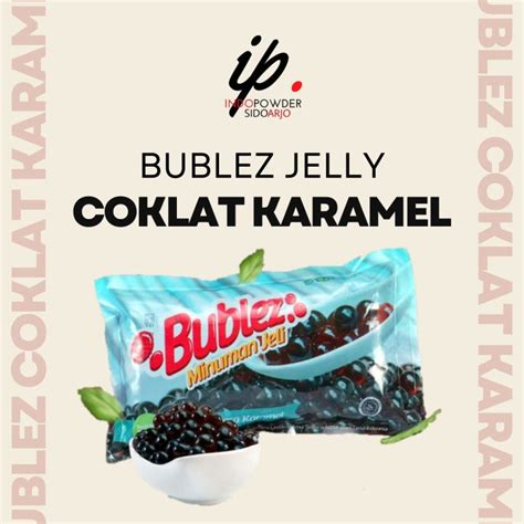 Bublez Jelly Mutiara Coklat Rasa Karamel 500 Gr Topping Minuman