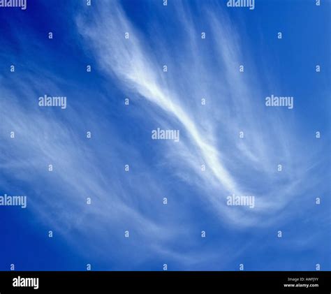 Cirrus Clouds In A Blue Sky Stock Photo Alamy