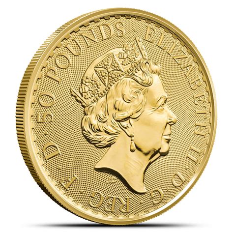 1 2 Oz British Gold Britannia Coin Random Year L BGASC