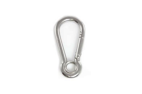 6mm Thick X 60mm Long Snap Hook With Eye Stainless Steel Grade 316