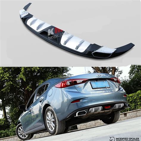 Fit For Mazda 3 Axela 2013 2017 Rear Bumper Diffuser Bumpers Lip