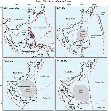 Simplified Late Mesozoic Cenozoic Tectonic Evolution Of The Nw