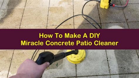 How To Make A DIY Miracle Concrete Patio Cleaner