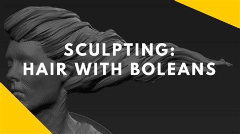 Sculpting Sculpting Hair With Booleans Youtube