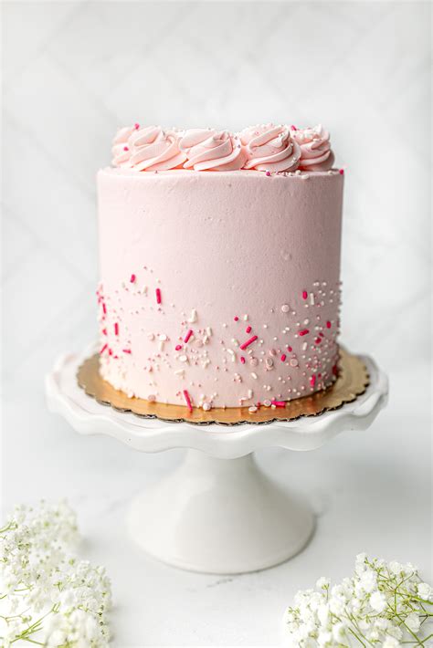 Light Pink Sprinkle Cake Hapa Cupckaes And Bakery Orange County Ca