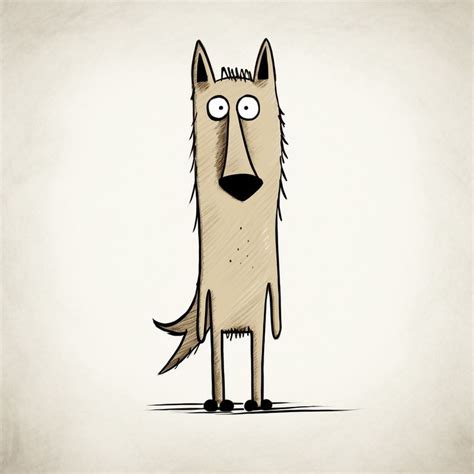 Funny wolf cartoon illustration clipart in 2023 | Cartoon illustration ...