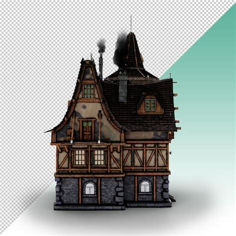 premium psd medieval house