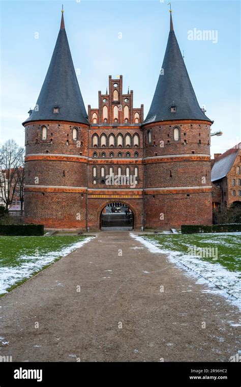 The Historic Holsten Gate In Luebeck Germany Stock Photo Alamy