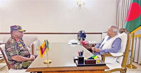 New Age Army Chief Calls On Bangladesh S Interim Head Yunus