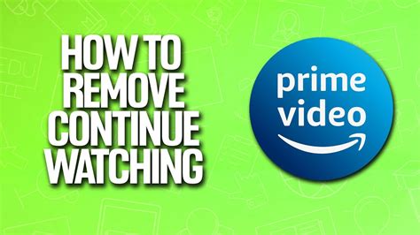 How To Remove Continue Watching In Amazon Prime Video Tutorial YouTube