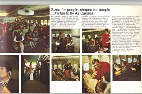 Airlines Past And Present Air Canada Boeing 747 Introduction Early 1970