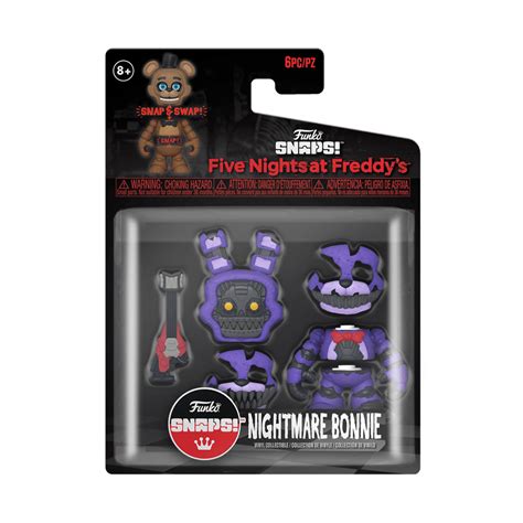 Nightmare Bonnie Five Nightsat Freddys Fnaf Funko Snap Single Pack