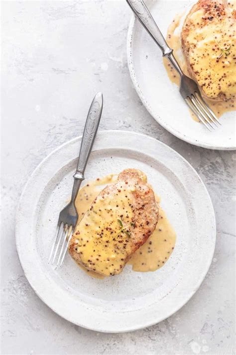 Baked Pork Chops With Dijon Cream Sauce Creme De La Crumb