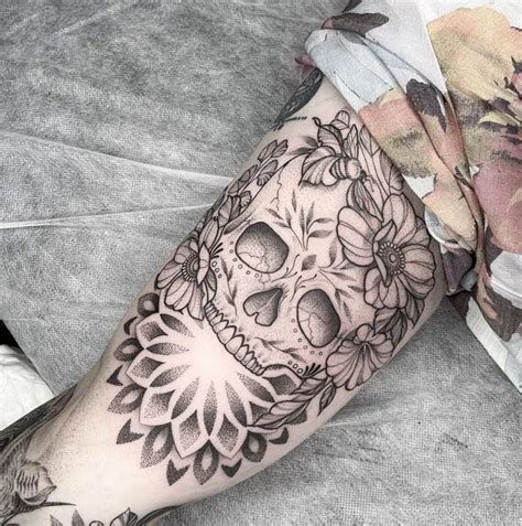 65 Fulfilling Sugar Skull Tattoo Designs To Rock In 2024