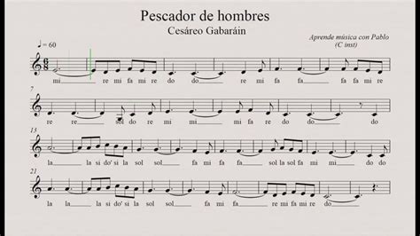 Pescador De Hombres Flauta Violín Oboe Partitura Con Playback Youtube