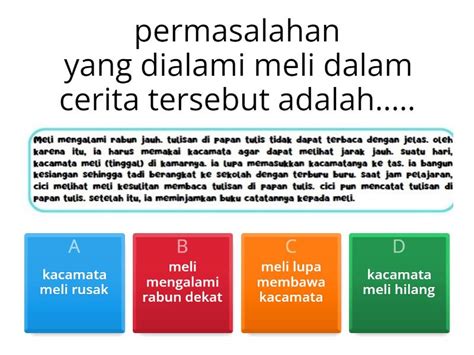 Evaluasi Kelas A Materi Tanggapan Dan Saran Quiz