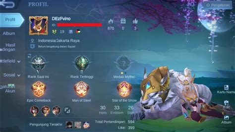 Main Dari Season 16 Masih Epical Glory Mobile Legends Template