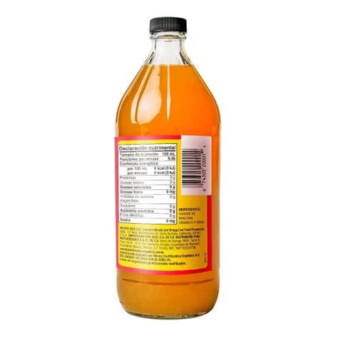 Vinagre de manzana Bragg orgánico con cultivo madre 946 ml Bodega