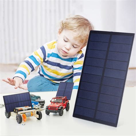 W V Portable Solar Panel Phone Power Bank Solar Cell Panel Diy