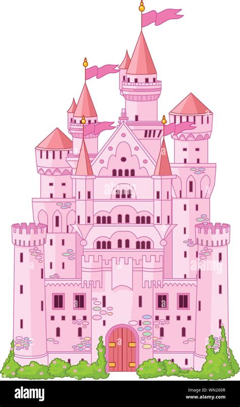 Magic Princess Castle Stock Vector Image And Art Alamy