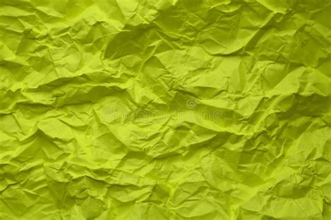 Texture of Lime Green Crumpled Paper Stock Photo - Image of color ...